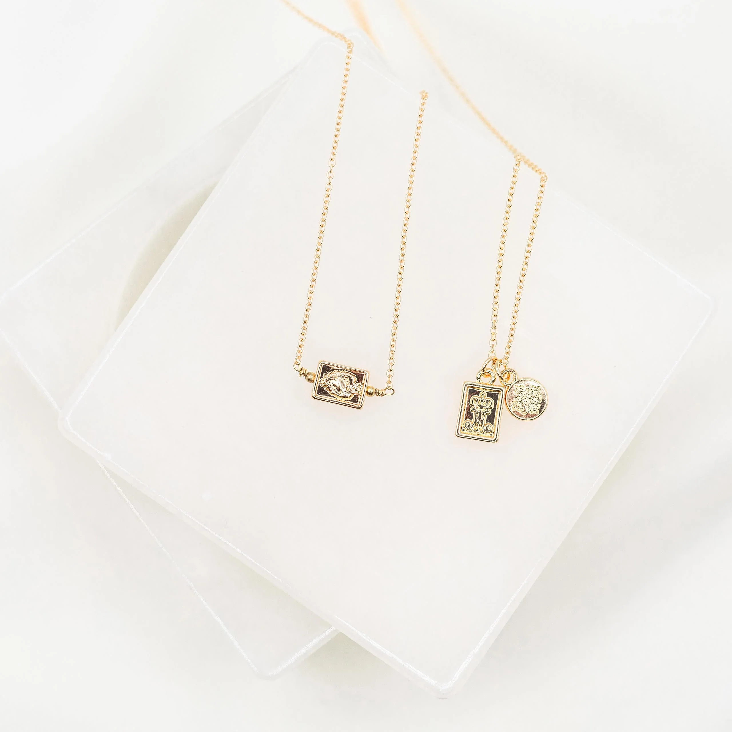 Garment of Grace Petite Scapular Necklace – Faith & Protection - Blessed Bands