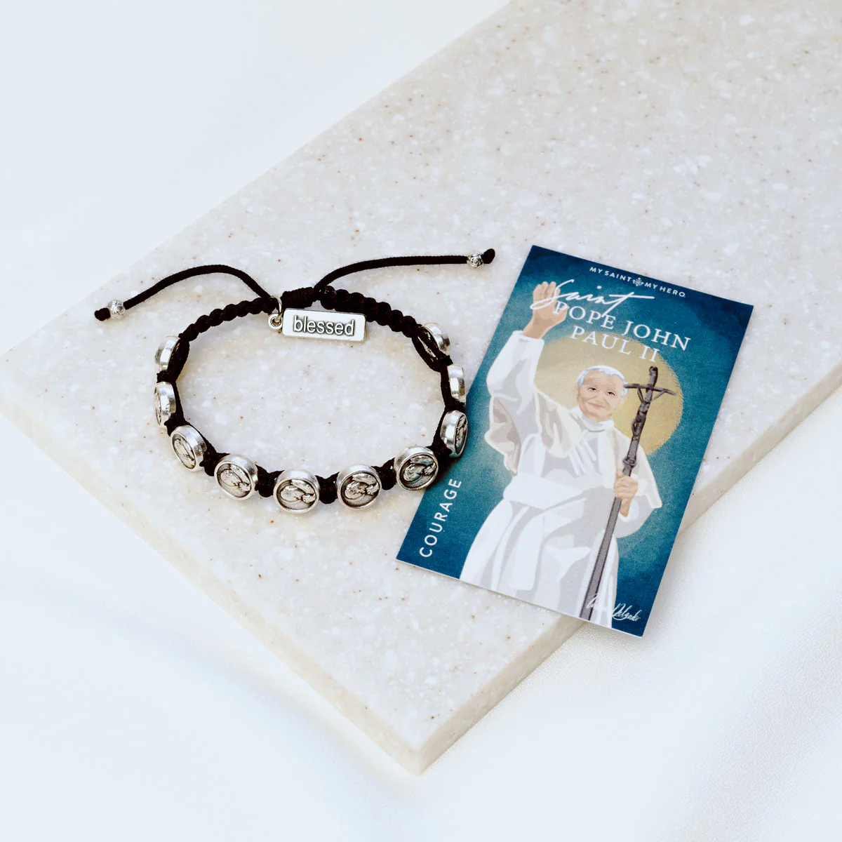 St. John Paul II Blessing Bracelet of Faith & Peace - Blessed Bands