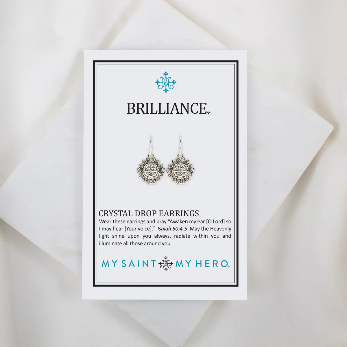 Brilliance Drop Earrings – Radiant Beauty & Faith - Blessed Bands