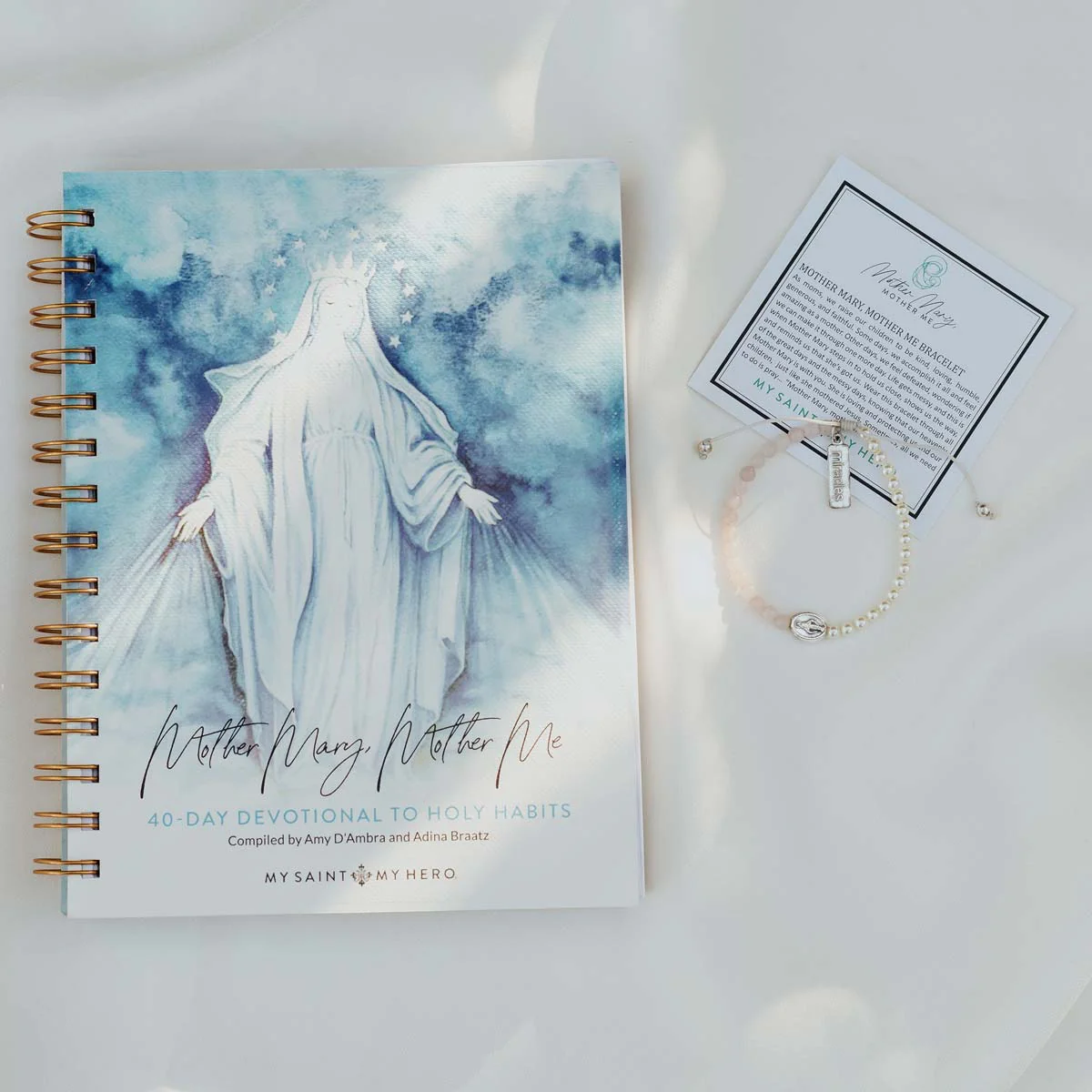 Mother Mary Devotional Journal & Bracelet Bundle – Faith - Blessed Bands
