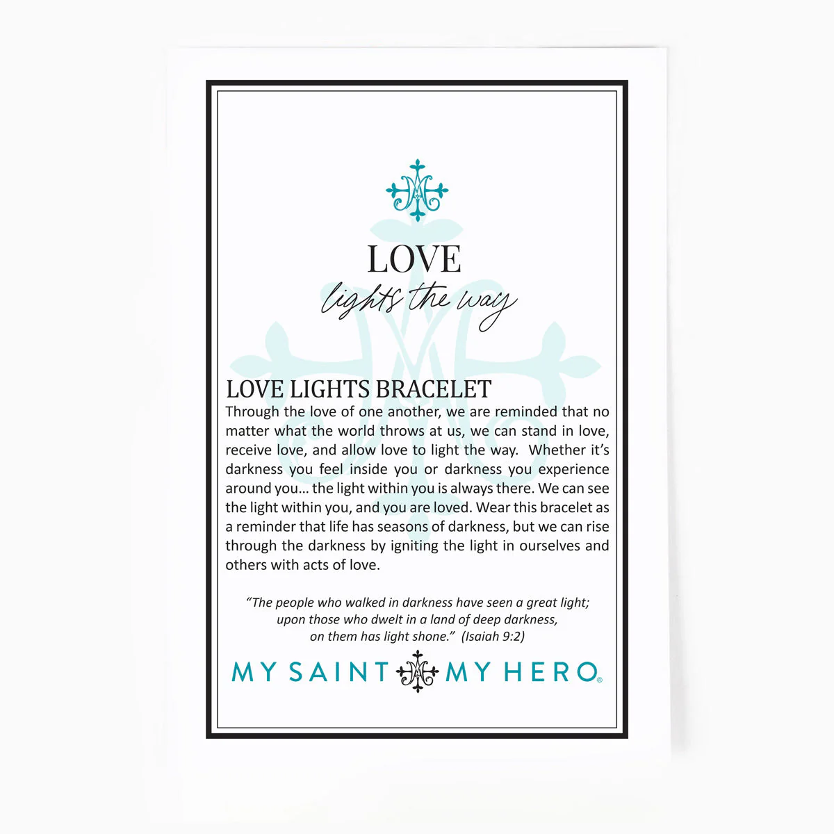 Love Lights the Way Christian Crystal Bracelet - Blessed Bands