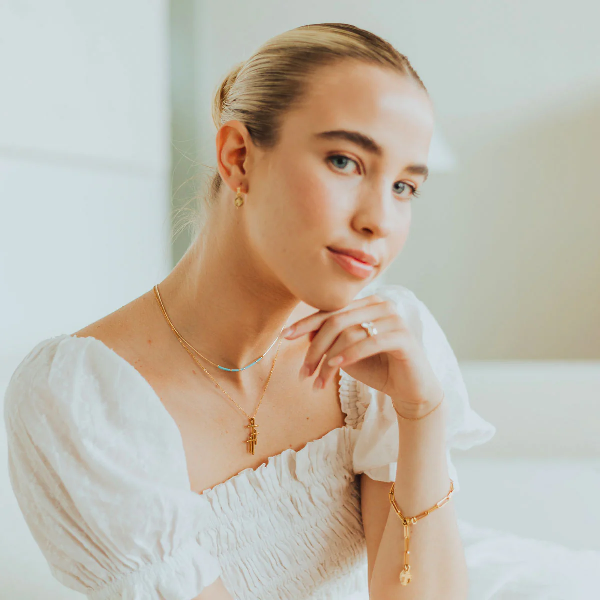 Blessed is She Morse Code Necklace – Faith & Empowerment - Blessed Bands