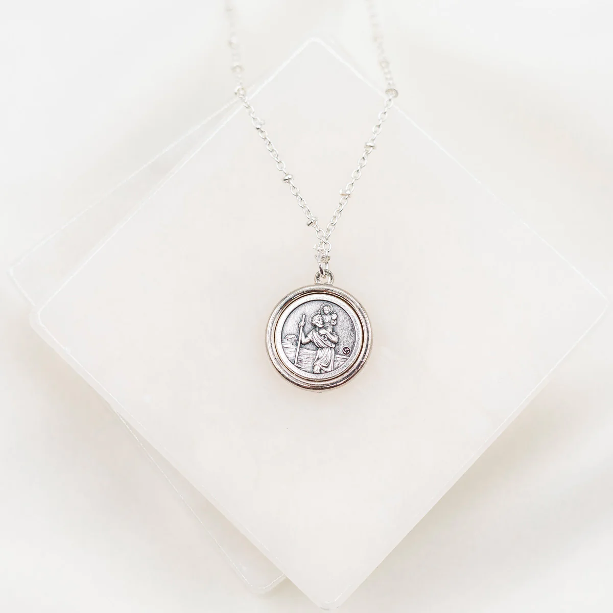 Archangel Michael & St. Christopher Protection Necklace - Blessed Bands