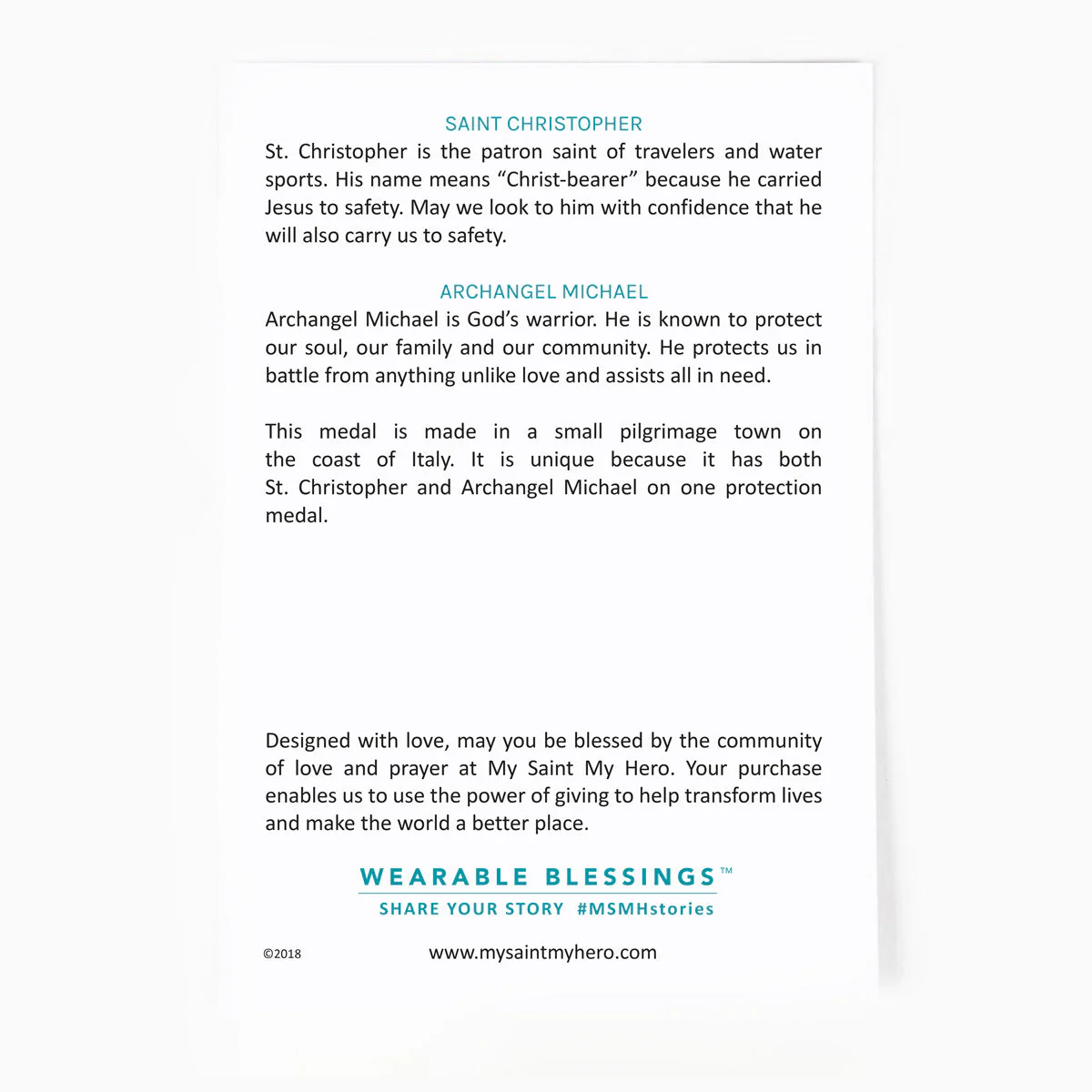 Archangel Michael & St. Christopher Necklace – Armor of Faith - Blessed Bands