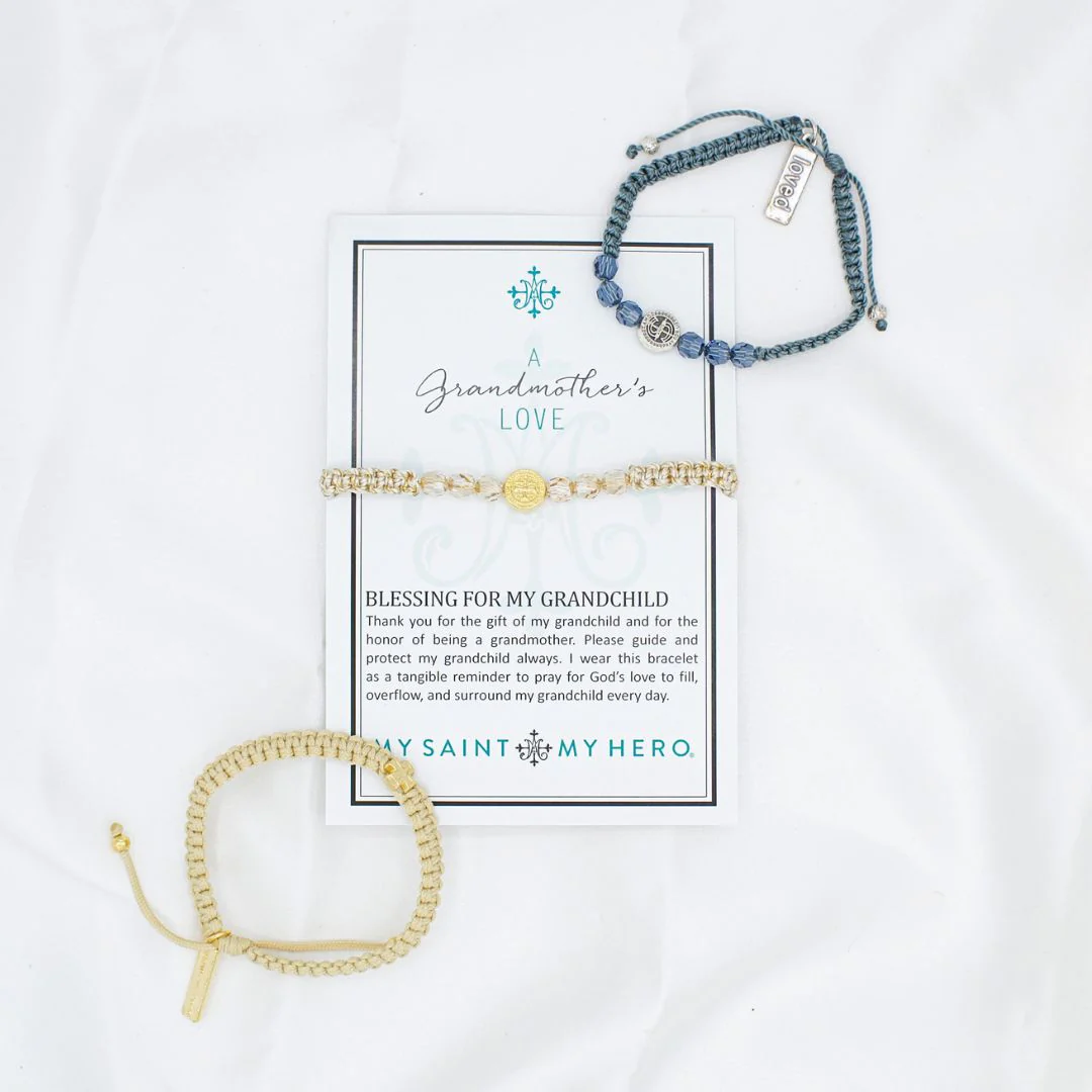 Grandmother’s Blessing Gold Bracelet Bundle – Faith & Love - Blessed Bands
