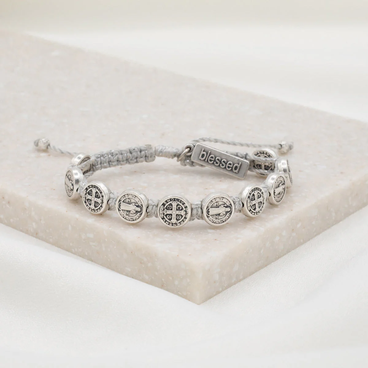 Benedictine Blessing Bracelet – Silver & Protection - Blessed Bands