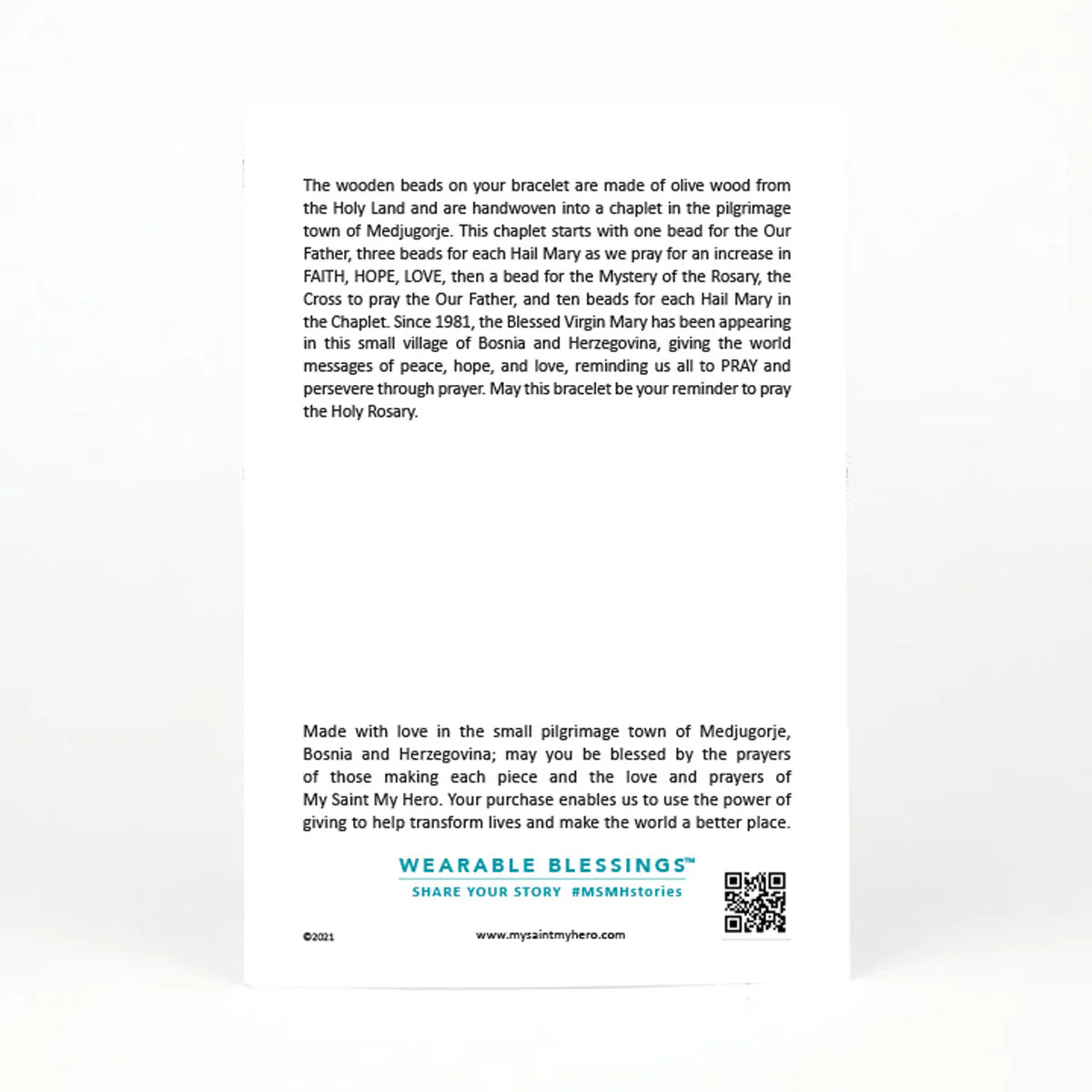 Pray Chaplet Prayer Bracelet – Faith & Meditation - Blessed Bands