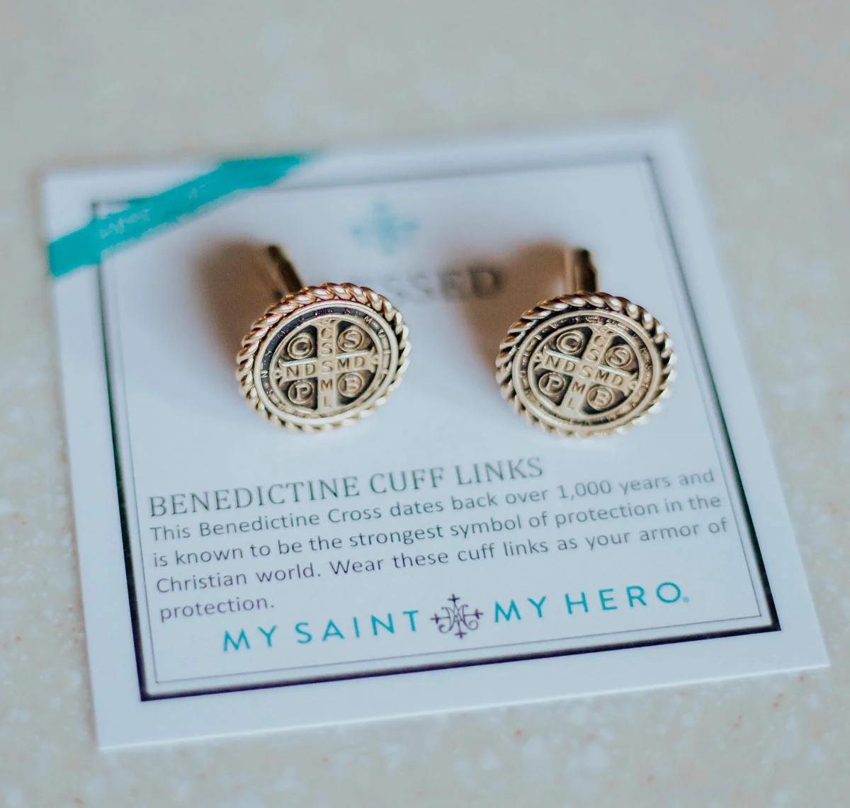 Benedictine Cuff Links – Faith & Elegant Devotion - Blessed Bands