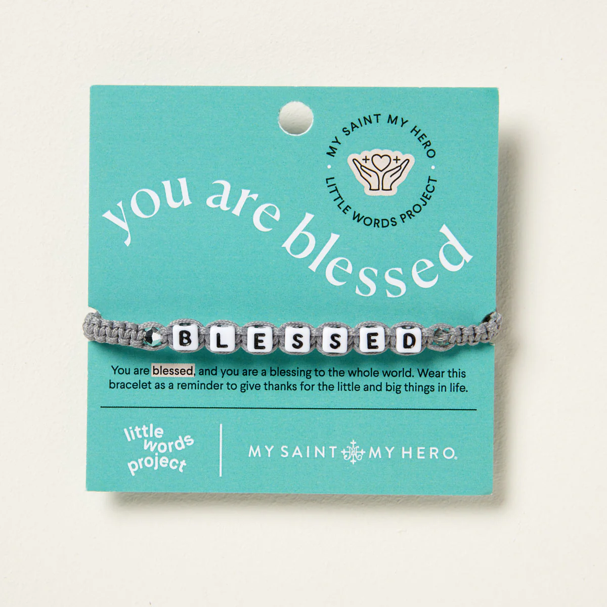 My Saint My Hero Blessed Bracelet by Little Words Project - Blessed Bands