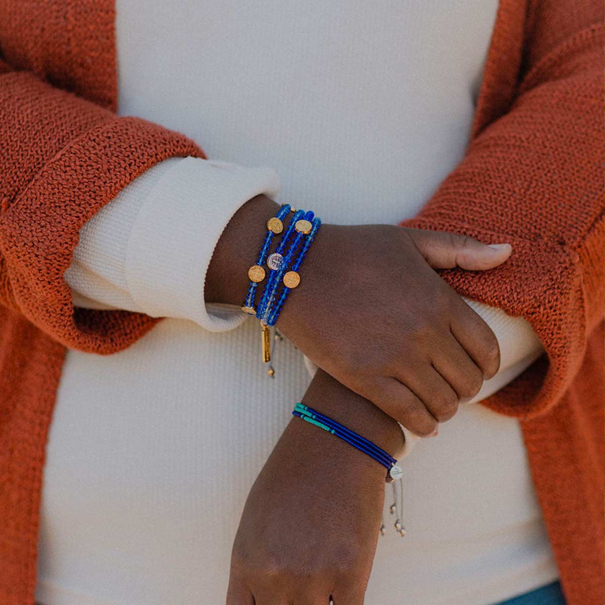 BeCause We Care Ombré Crystal Scleroderma Bracelet - Blessed Bands