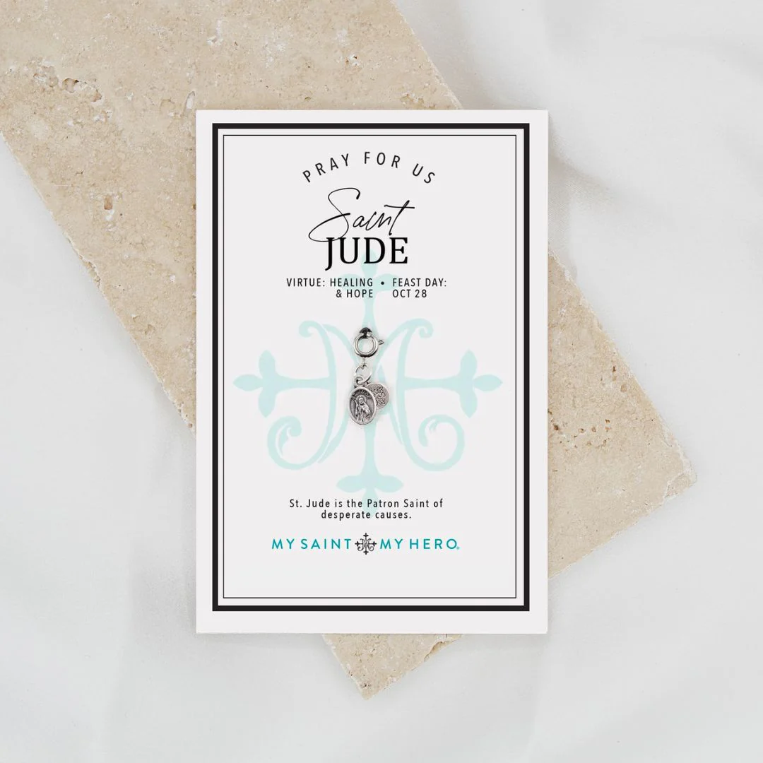 Saint Jude Medal – Faith & Hope Christian Pendant - Blessed Bands