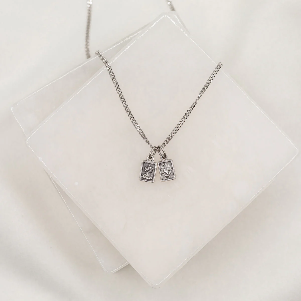 Sterling Silver Scapular – Garment of Grace & Faith - Blessed Bands