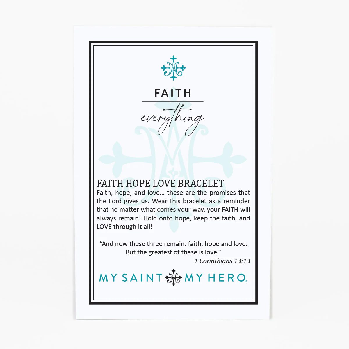 Faith Over Everything Bracelet – Alzheimer’s Awareness - Blessed Bands