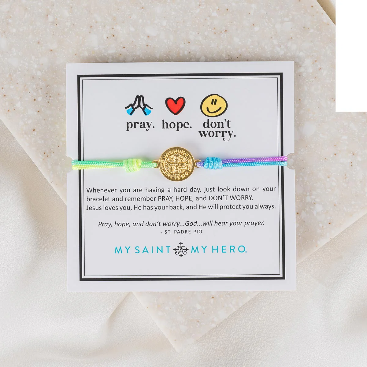 Pray Hope Don’t Worry Bracelet – Faith & Peace Jewelry - Blessed Bands