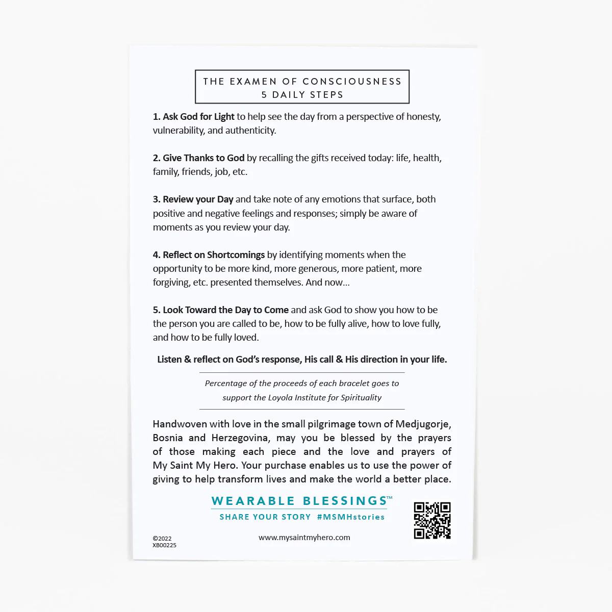 St. Ignatius of Loyola Spiritual Awareness Bracelet - Blessed Bands