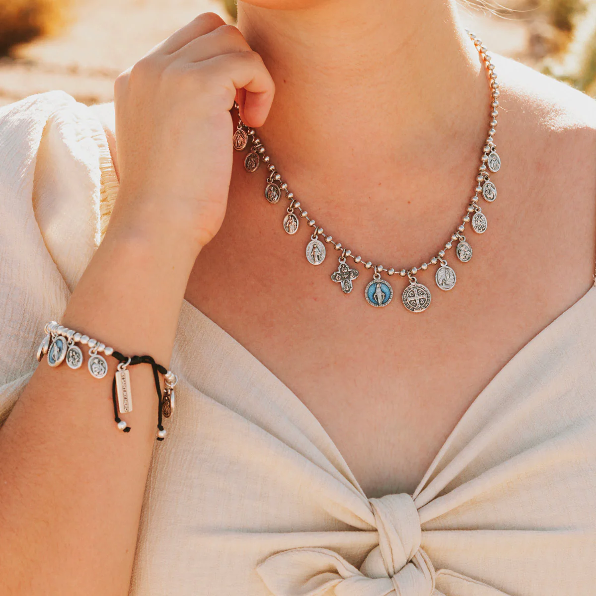 Glory Saints & Angels Necklace – Faith & Protection - Blessed Bands