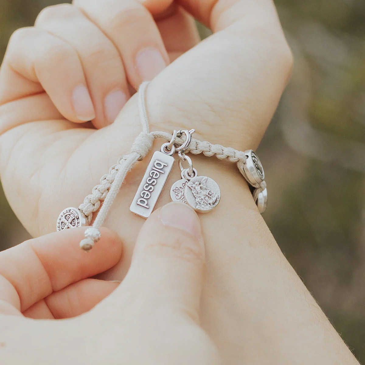 Archangel Michael Round Christian Protection Medal - Blessed Bands