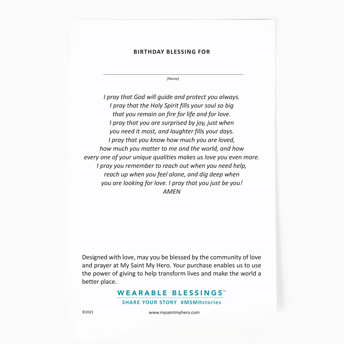 Benedictine Birthday Blessing Bracelet – Faith & Grace Gift - Blessed Bands