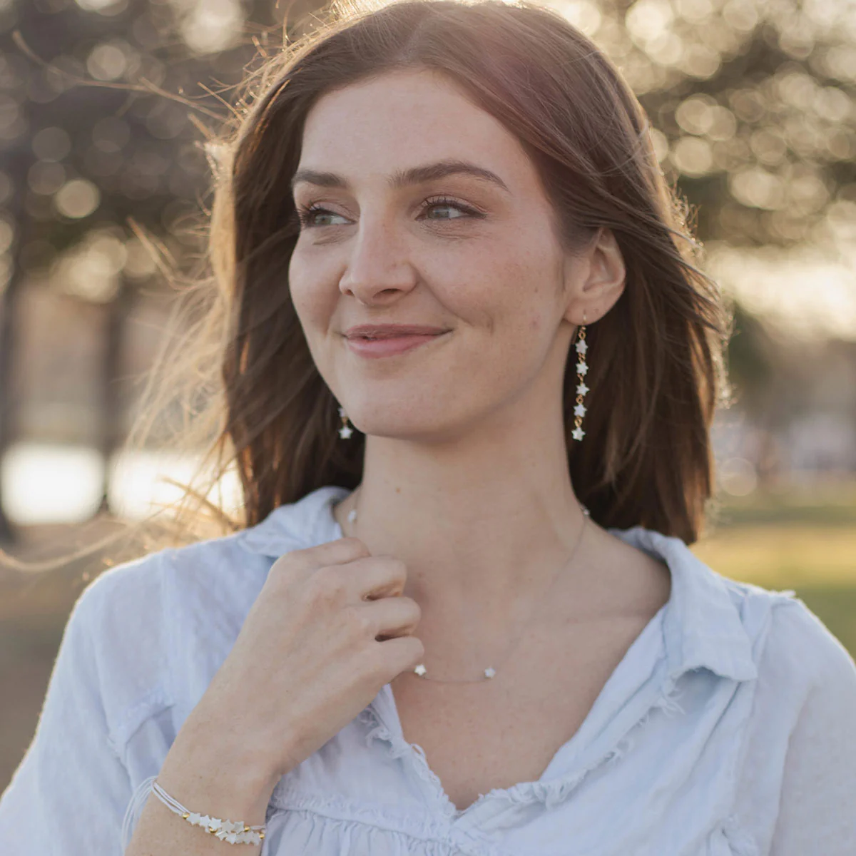 North Star Earrings – Guiding Light & Faith Symbol - Blessed Bands