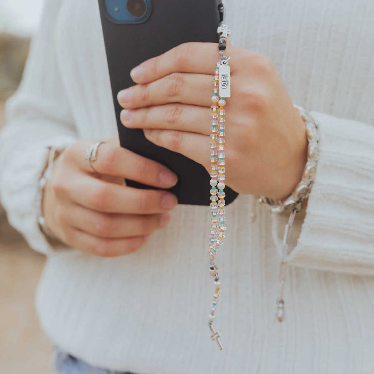Faith-Inspired Christian Phone Charm Accessory - Blessed Bands