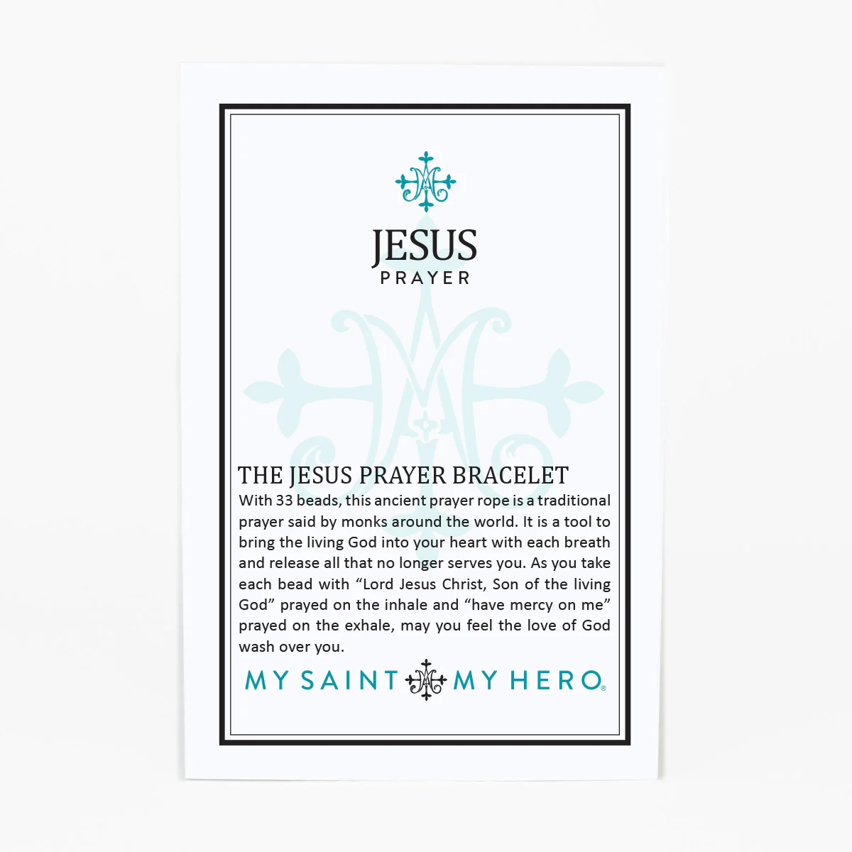 Jesus Prayer Bracelet – Faith, Hope & Spiritual Strength - Blessed Bands