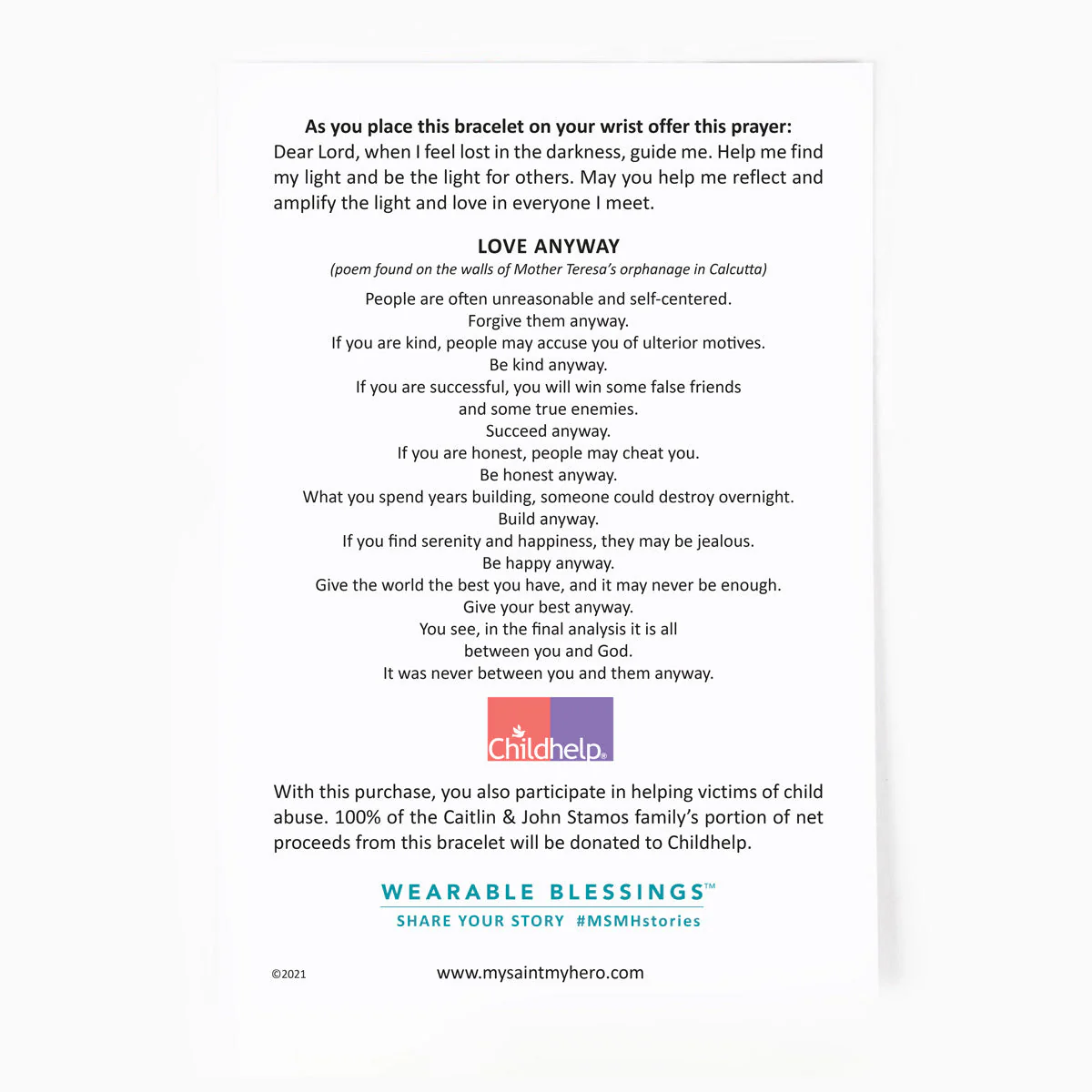 Love Lights the Way Christian Crystal Bracelet - Blessed Bands