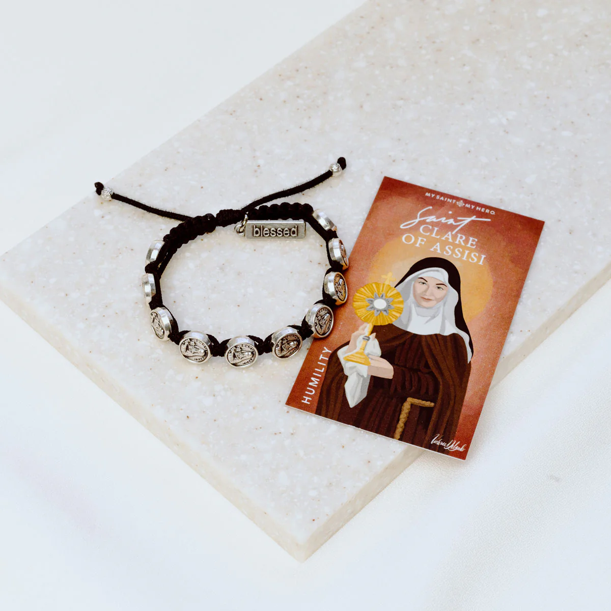 St. Clare of Assisi Bracelet – Faith, Hope & Blessing - Blessed Bands