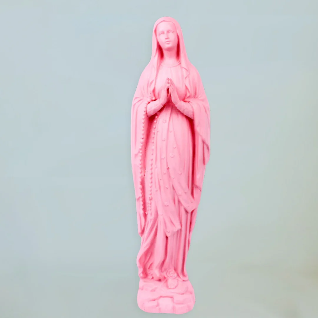 Our Lady of Lourdes Statue – Grande Devotional Figure - Blessed Bands