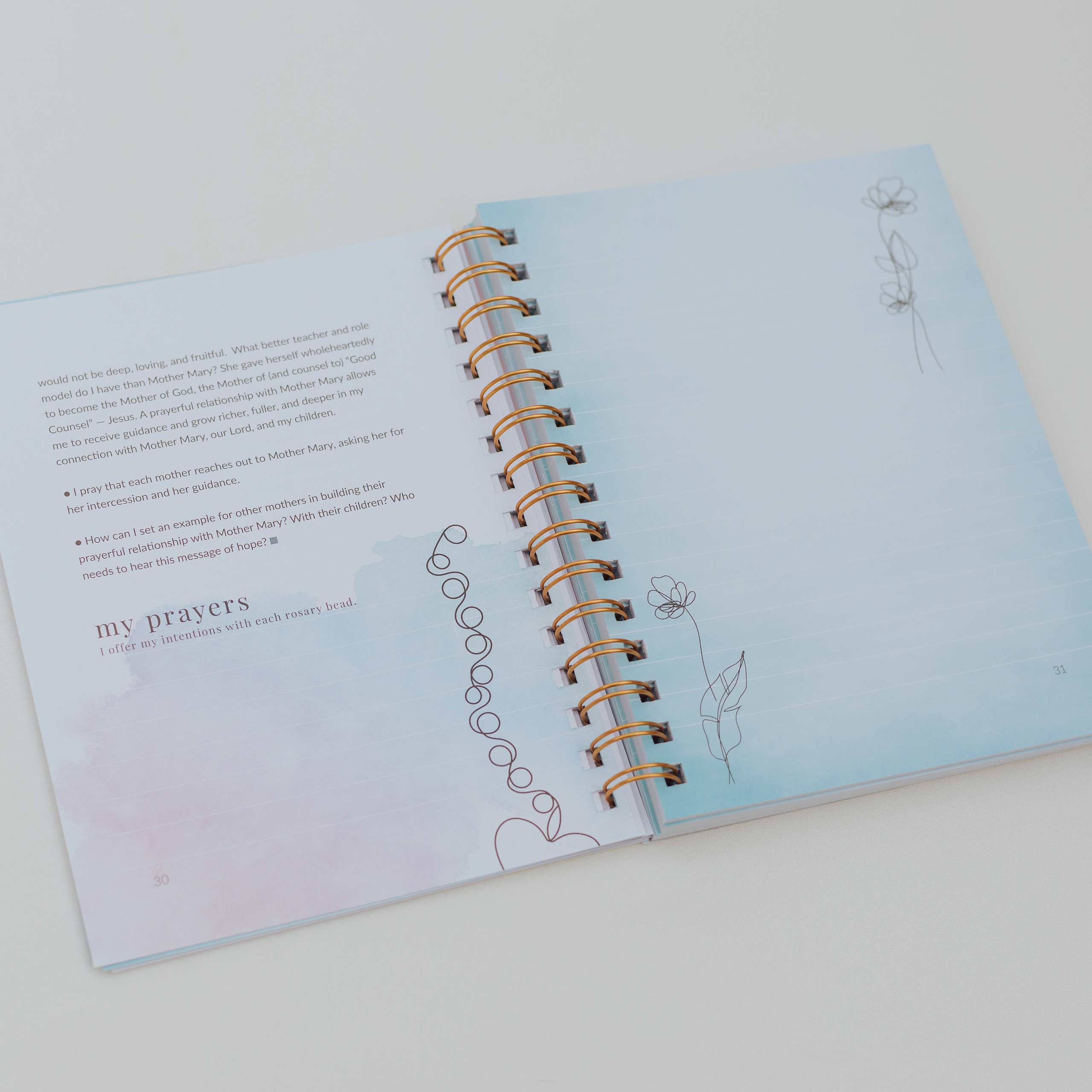 Mother Mary, Mother Me Devotional Journal – Faith & Reflection - Blessed Bands