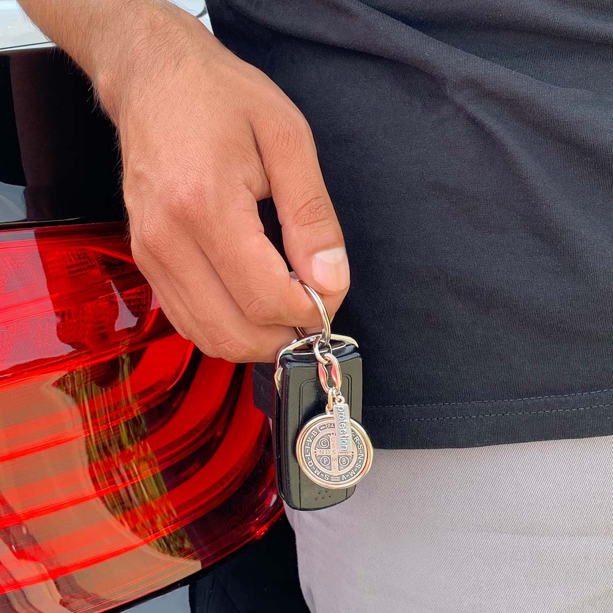 St. Benedict Key Ring – Spiritual Protection Accessory - Blessed Bands