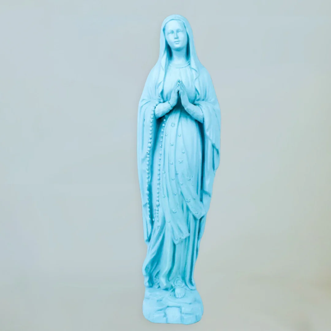 Our Lady of Lourdes Statue – Grande Devotional Figure - Blessed Bands
