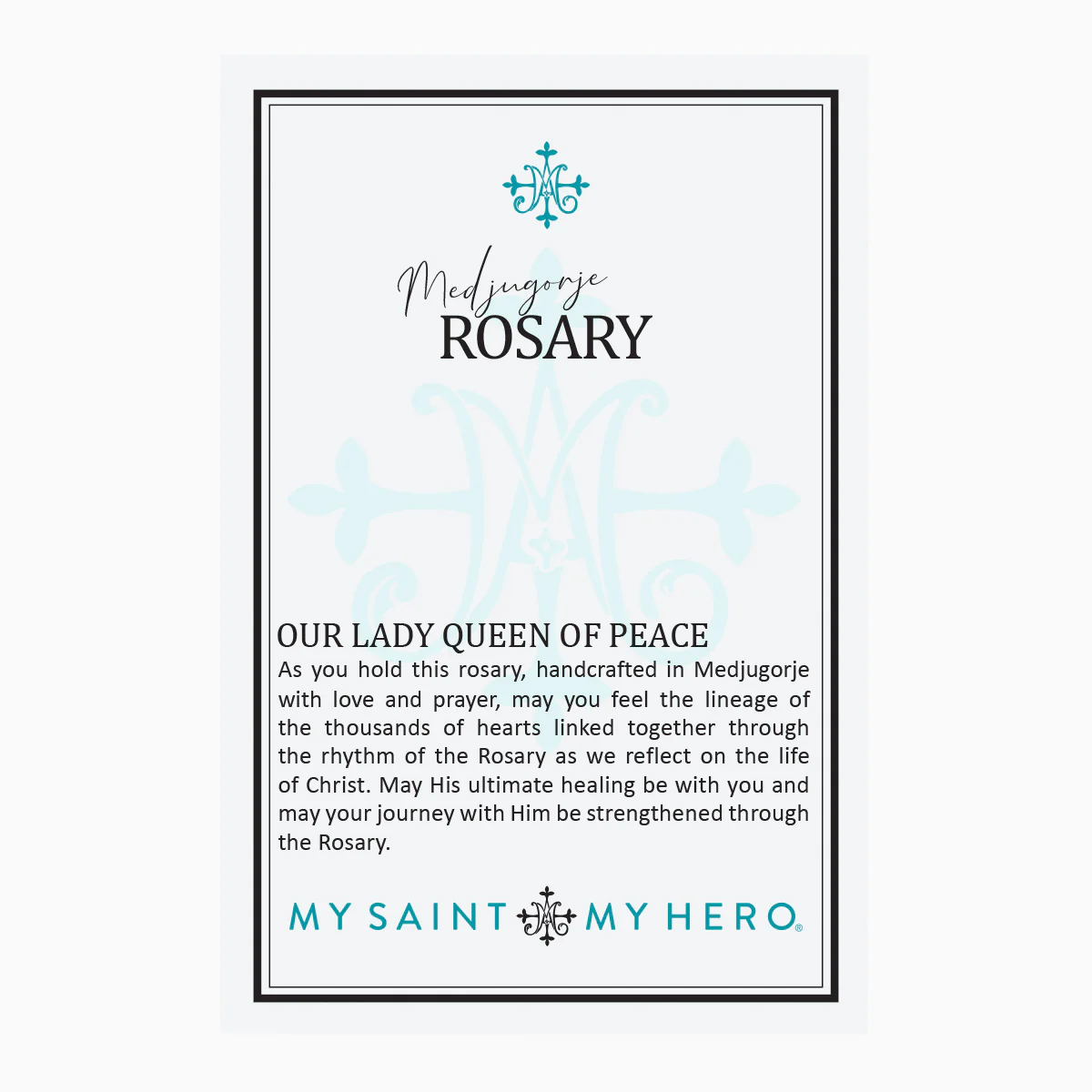 Rose Bead Medjugorje Rosary – Prayer & Faith Beads - Blessed Bands