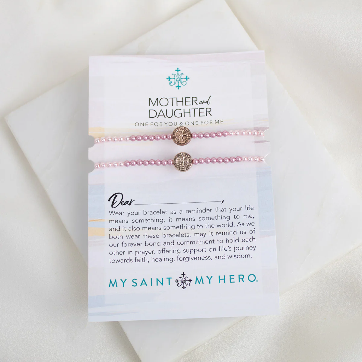 Mother Daughter Bracelet Set – Bond of Faith & Love - Blessed Bands