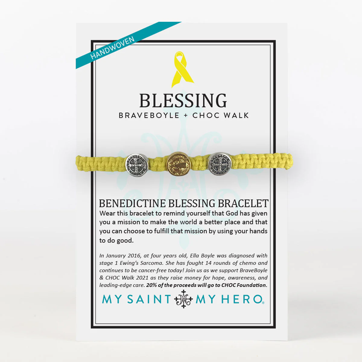 BraveBoyle + CHOC Kids Benedictine Blessing Bracelet - Blessed Bands