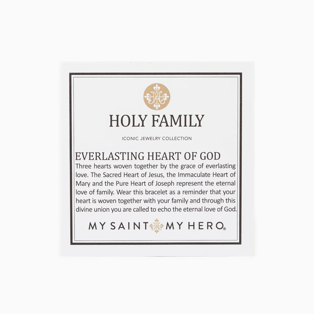 Holy Family Everlasting Heart of God Cuff – Faith & Love - Blessed Bands