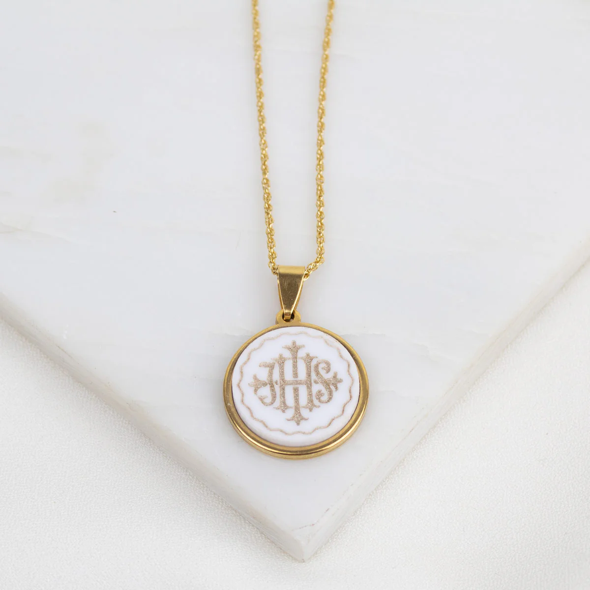 Holy Name of Jesus Necklace – Faith & Divine Love - Blessed Bands