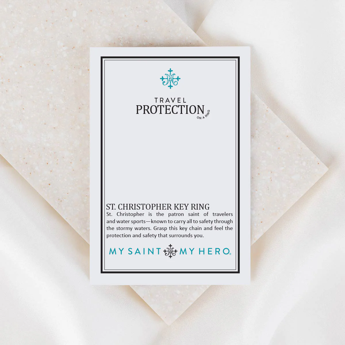 Saint Christopher Travel Protection Key Ring – Faith & Safety - Blessed Bands