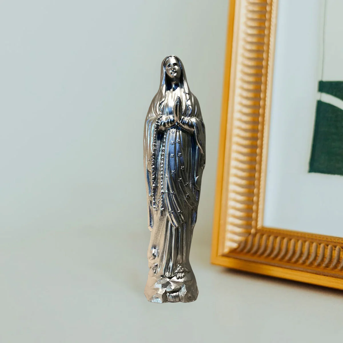 Our Lady of Lourdes Statue – Small Devotional Figure - Blessed Bands