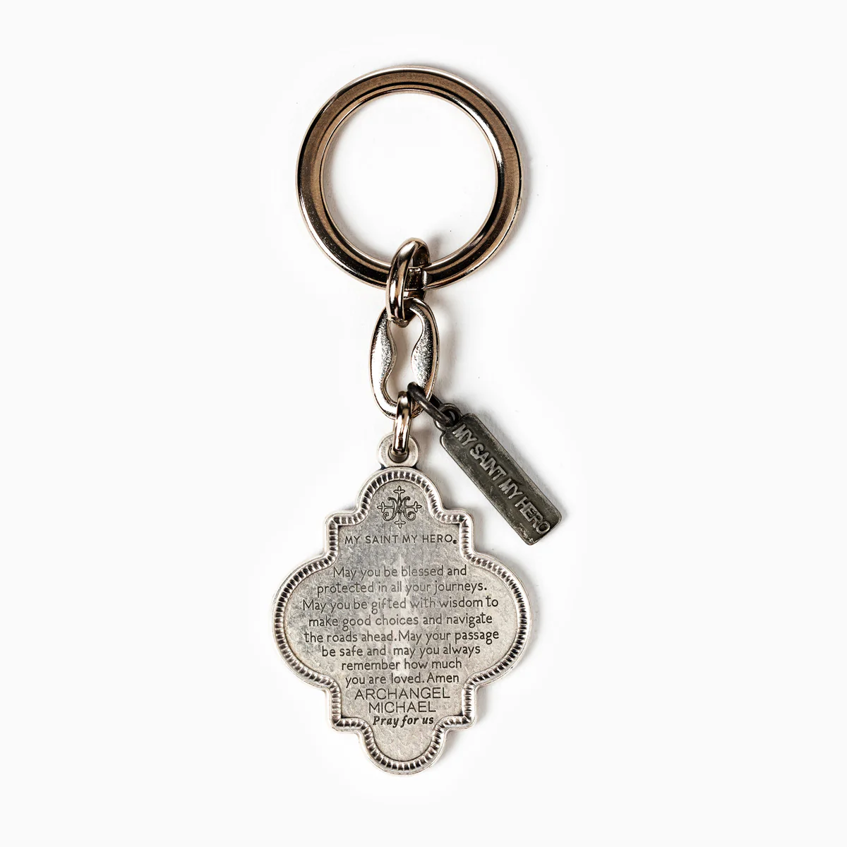 Archangel Michael Protection Key Ring – Faith & Strength - Blessed Bands