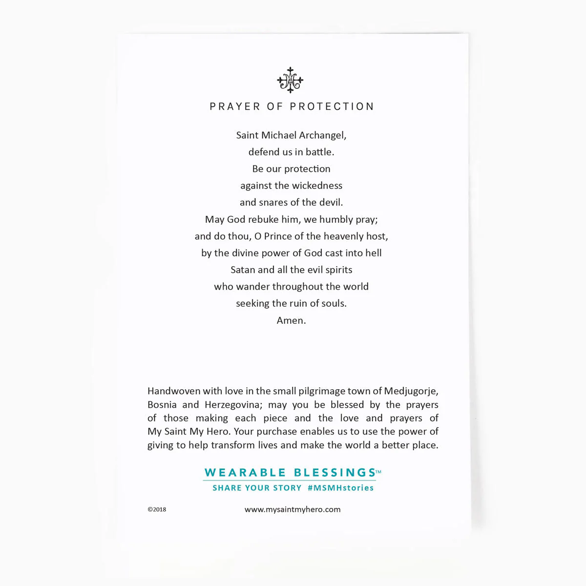 Archangel Michael Protection Bracelet – Faith & Strength - Blessed Bands