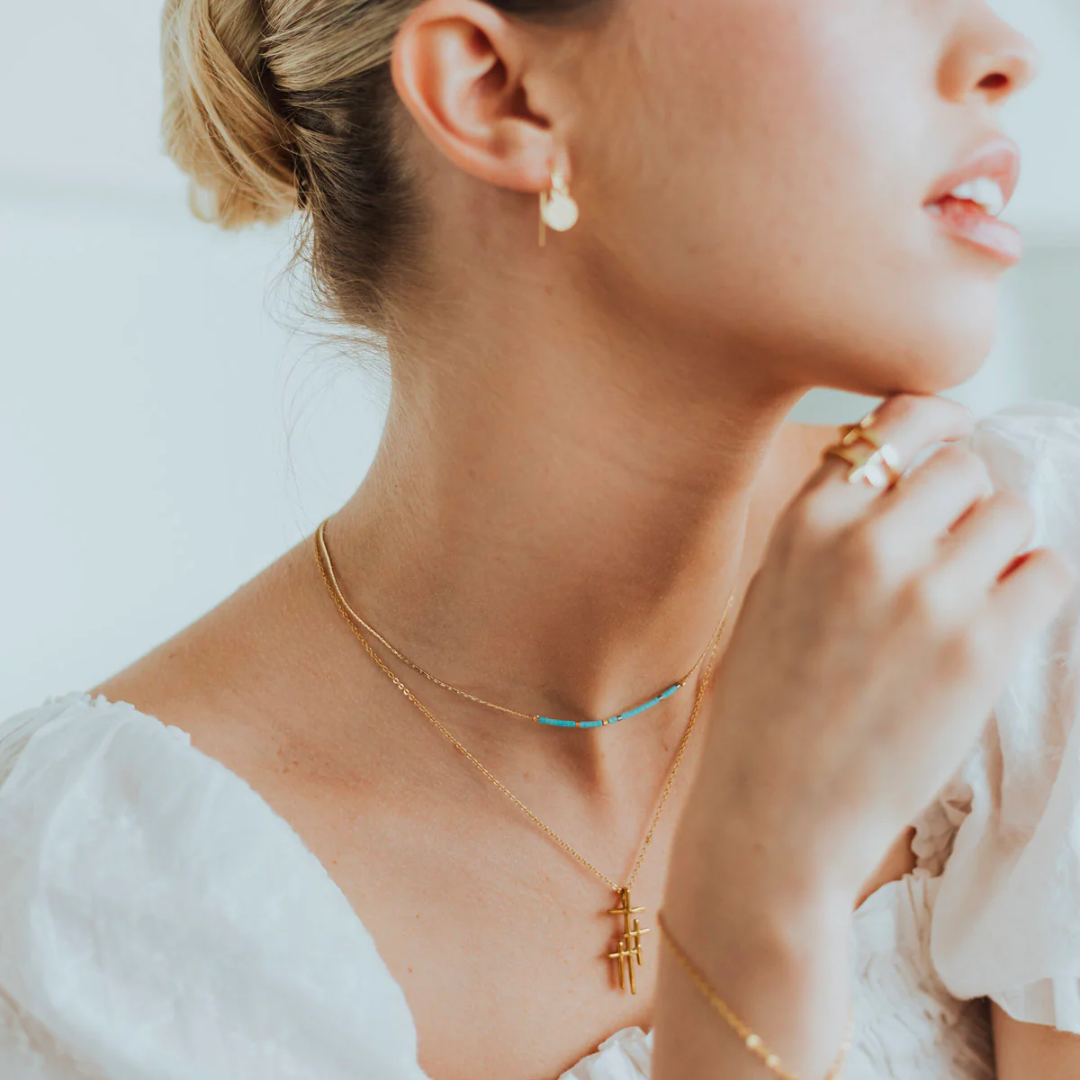 Blessed is She Morse Code Necklace – Faith & Empowerment - Blessed Bands