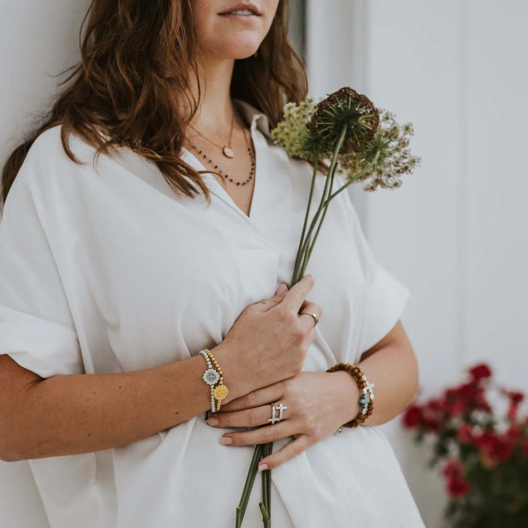 Mantra of Beauty & Brilliance Bracelet – Faith & Grace - Blessed Bands