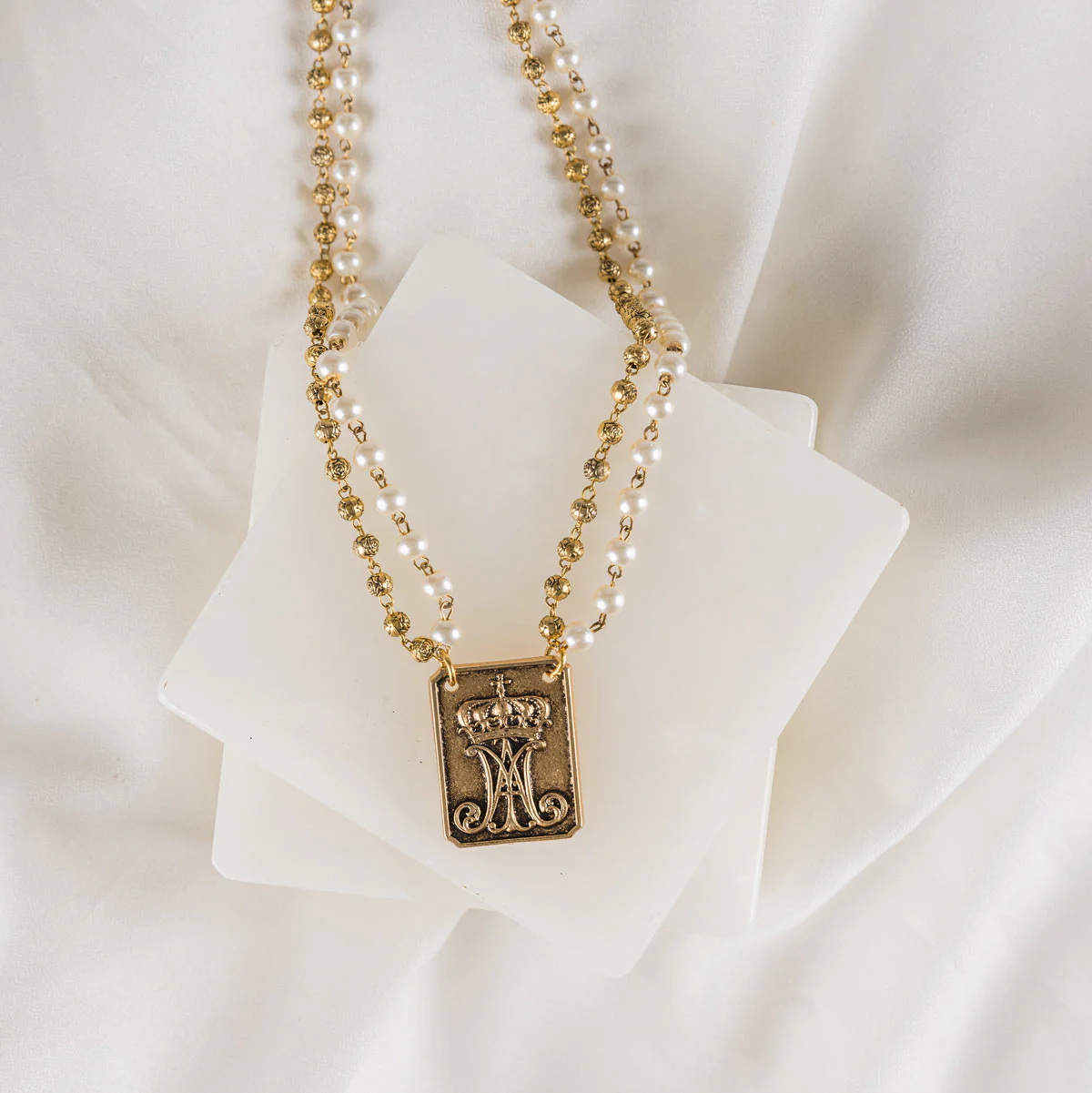 Garment of Grace Scapular Necklace – Mary’s Protection - Blessed Bands