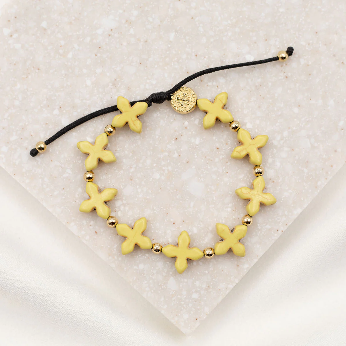 Grounded in Faith Beaded Cross Bracelet – Spiritual Strength - Blessed Bands