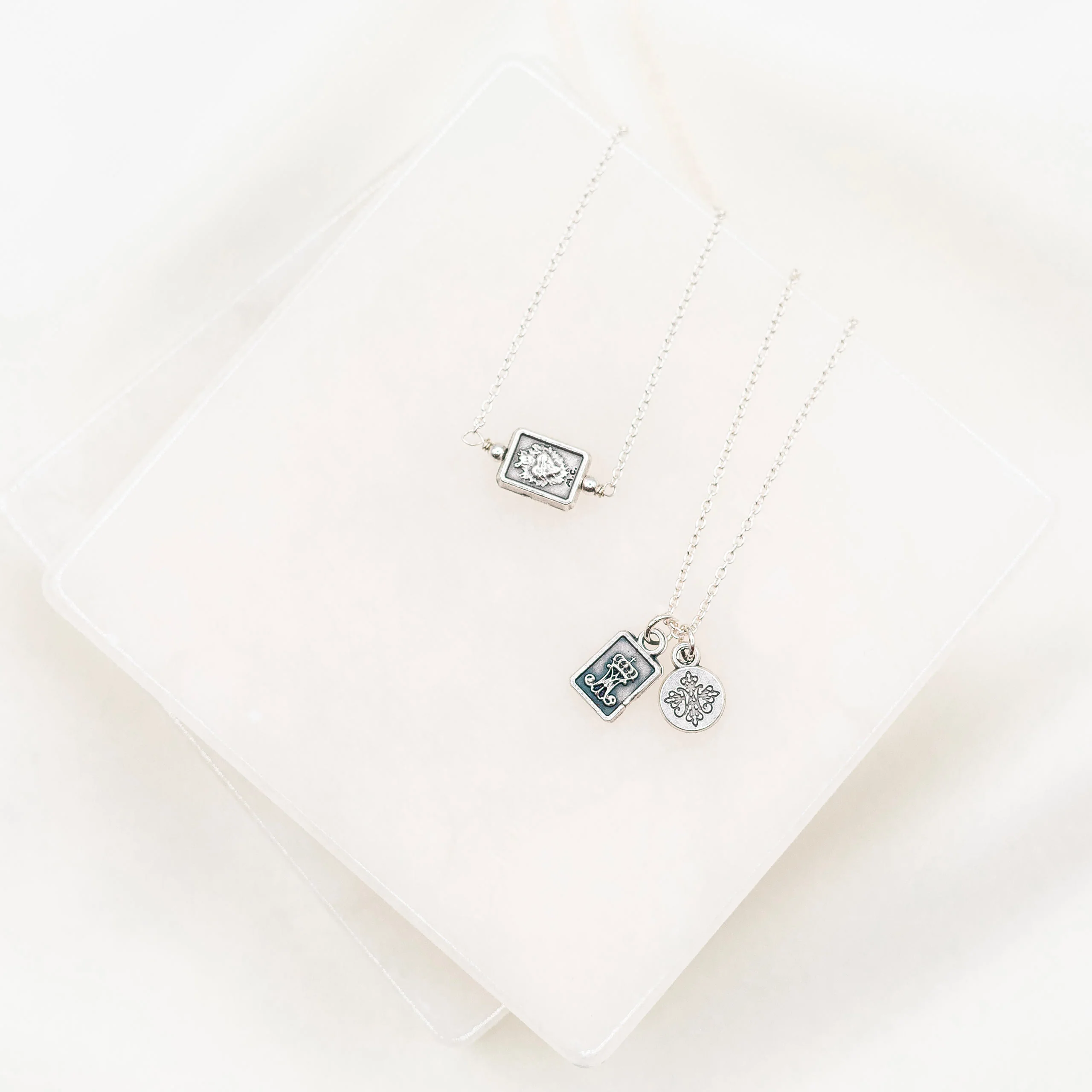 Garment of Grace Petite Scapular Necklace – Faith & Protection - Blessed Bands