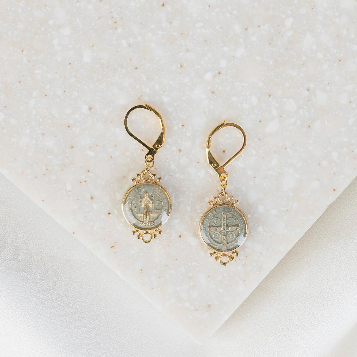 Jubilee Medal Earrings – Faith-Inspired Christian Jewelry - Blessed Bands