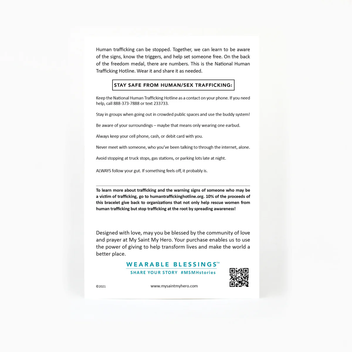 Freedom Bracelet – Human Trafficking Awareness & Faith - Blessed Bands