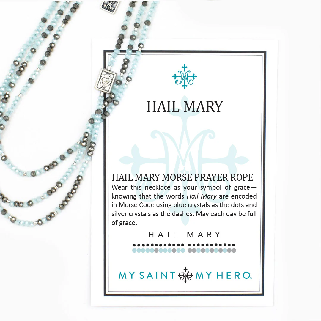Hail Mary Morse Code Prayer Rope – Marian Devotion - Blessed Bands