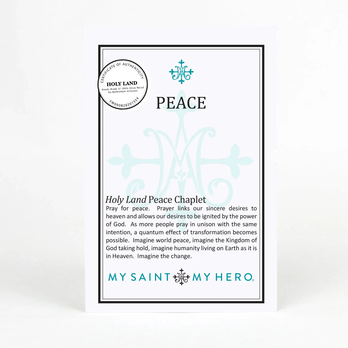 Peace Chaplet – Prayer, Calm & Trust in God - Blessed Bands