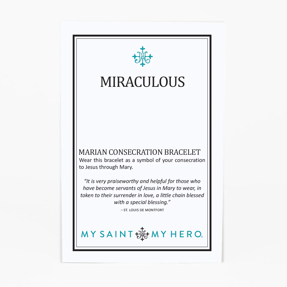 Marian Consecration Bracelet – Faith, Hope & Devotion - Blessed Bands